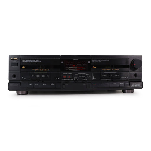 Aiwa AD-WX808U Dual Deck Cassette Player-Electronics-SpenCertified-refurbished-vintage-electonics