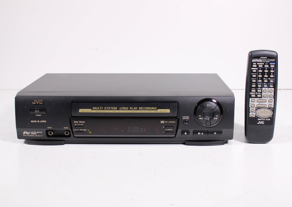 JVC HRJ351EM MultiSystem VCR Video Cassette Recorder with NTSC Playb