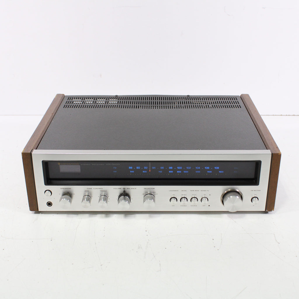 Kenwood KR3400 Vintage AM FM Stereo Receiver Silver Face (1974)