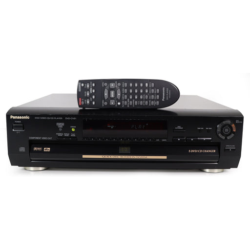 Panasonic DVD-CV51 5-Disc Carousel DVD/CD Player w/ Component Video Output and Subwoofer Jack-Electronics-SpenCertified-refurbished-vintage-electonics