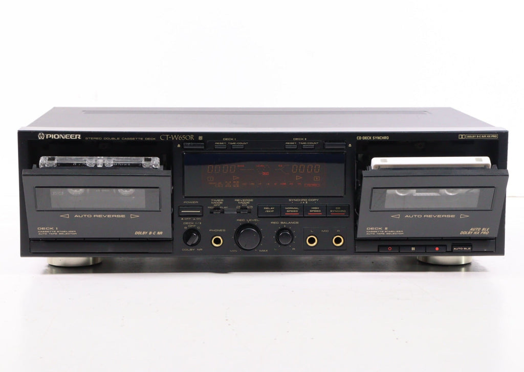 Pioneer Ct-w650r Stereo Double Cassette Deck