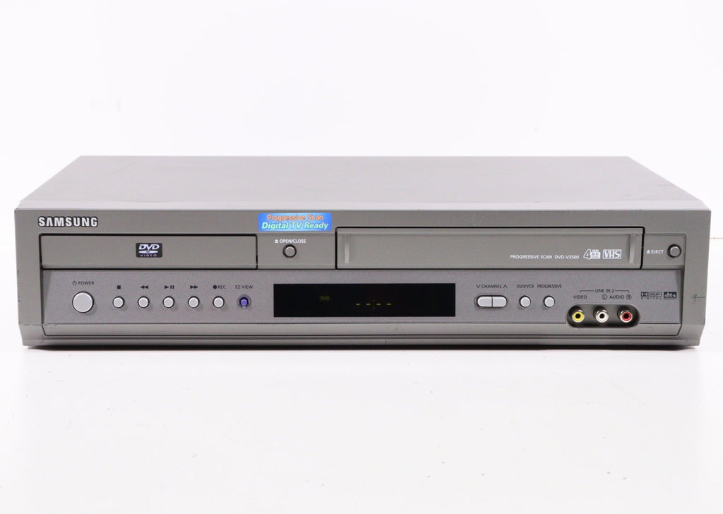  Samsung DVD-V5500 DVD/VCR Video Cassette Recorder Combo, VHS/DVD  Dual Deck, 4-Head Hi-Fi Stereo VHS Player, Reproductor con Dolby Digital,  DTS Surround, Escaneo progresivo. Funciona increíble! : Electrónica