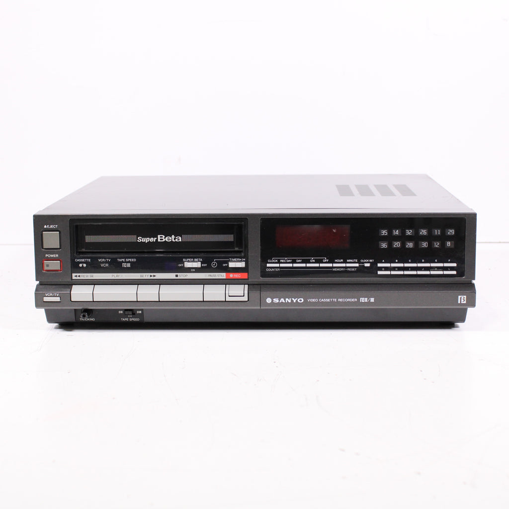 Sanyo VCR 4027 SuperBeta Betamax Video Tape Recorder Player Black 198 Sanyo VCR 4027 SuperBeta Betamax Video Tape Recorder Player Black 198