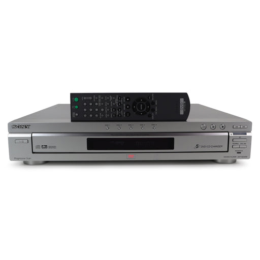 Sony DVP-NC675P 5-Disc Progressive Scan DVD/CD Changer Five Disc Exchange System Slim Design-Electronics-SpenCertified-Silver-refurbished-vintage-electonics