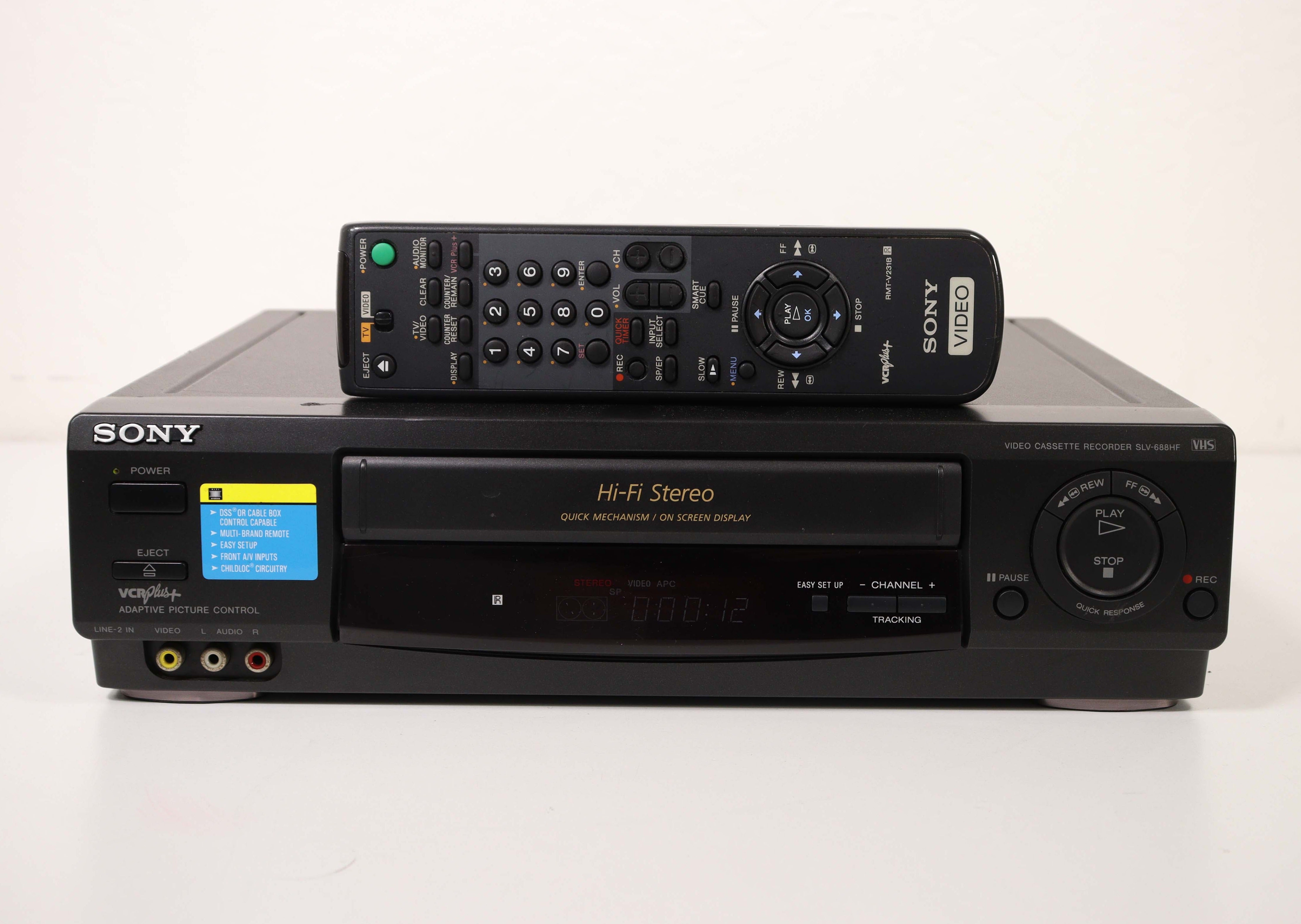 Video Grabador Y Reproductor Vhs Sony Slv-68tr