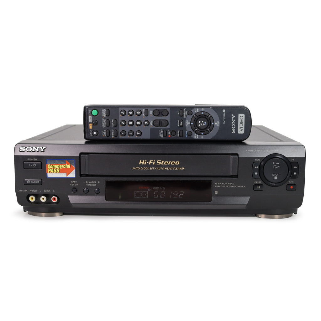 Sony SLV-N50 VCR VHS Video Player Recorder w/ Hi-Fi Stereo and Built-i