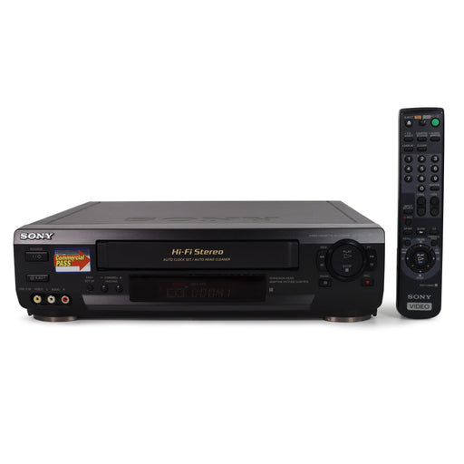 Sony SLV-N50 VCR/VHS Video Player/Recorder w/ Hi-Fi Stereo and Built-in Analog Tuner-Electronics-SpenCertified-refurbished-vintage-electonics