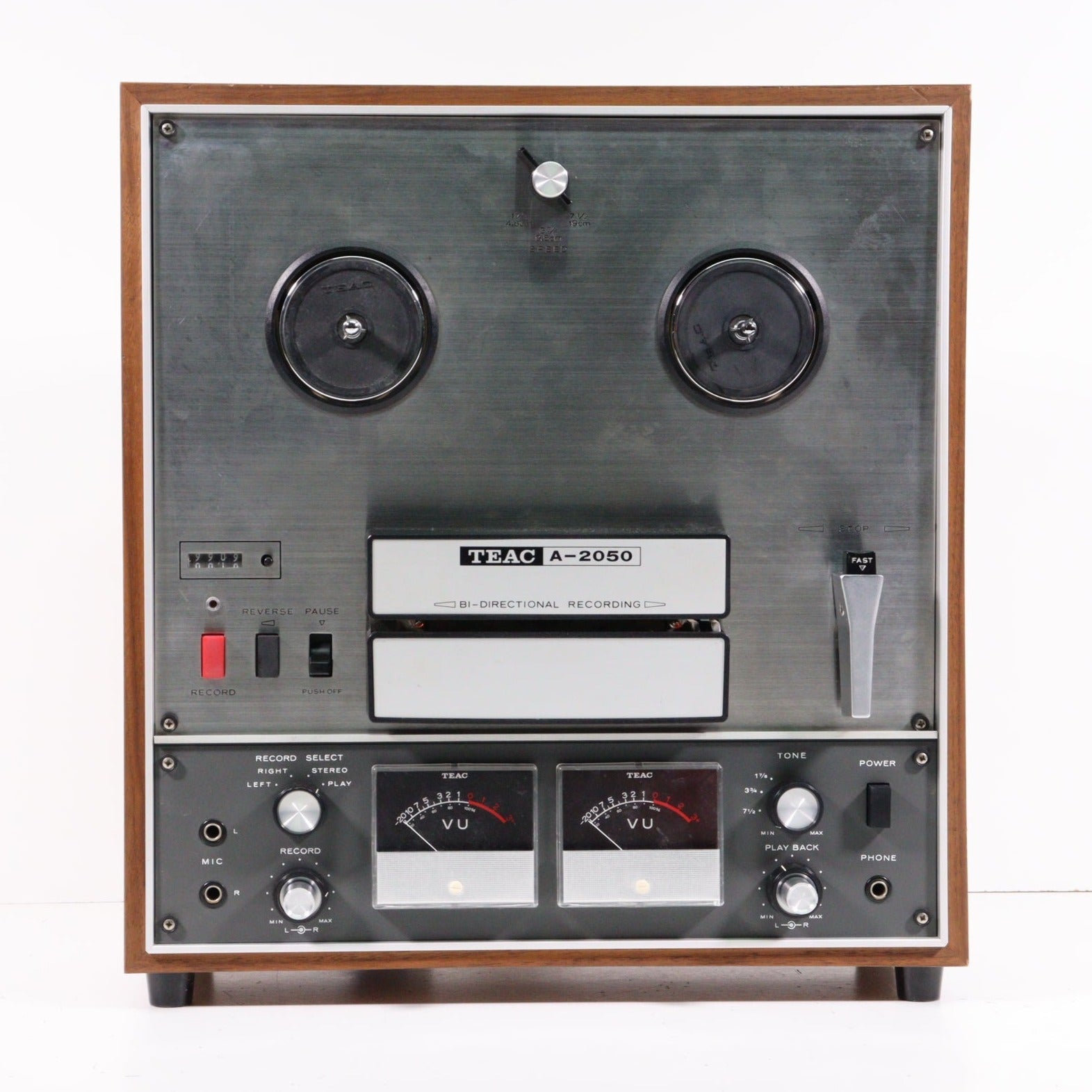 Teac A-2050 Reel-to-Reel Recorder Player Deck with Bi-Directional Reco