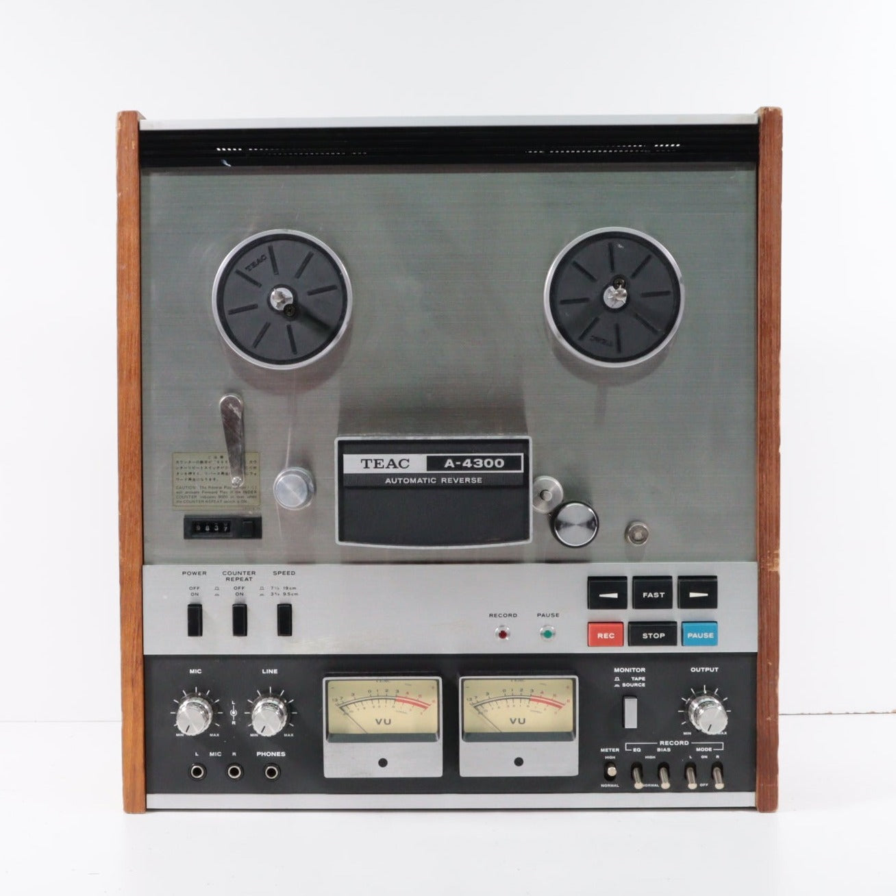 Teac A-4300 Reel-to-Reel Player Recorder with Auto Reverse (MISSING TE