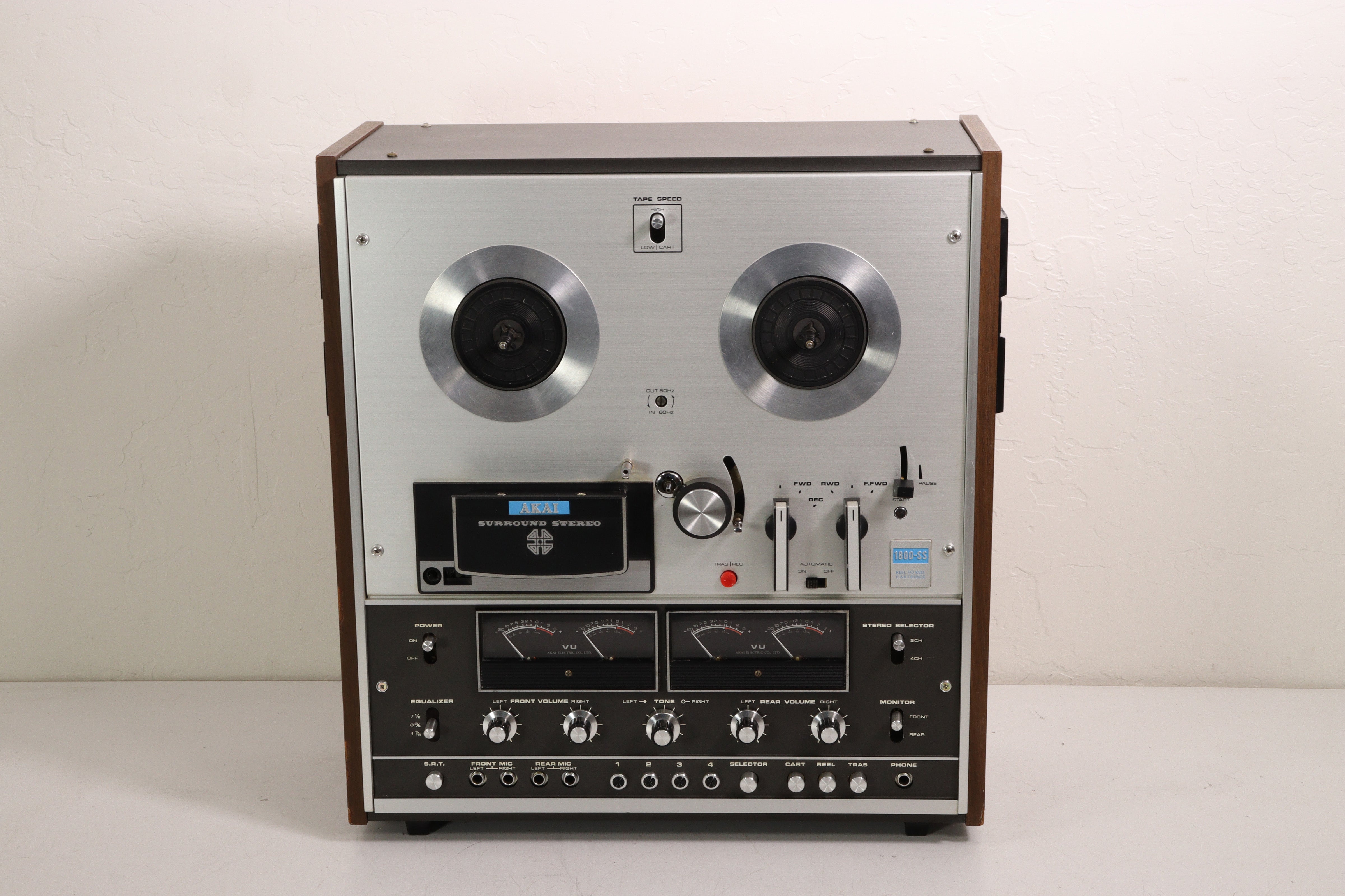 AKAI X-1800SD Super Deluxe Reel To Reel/8-Track Tape Deck Working w/ Some  Issues