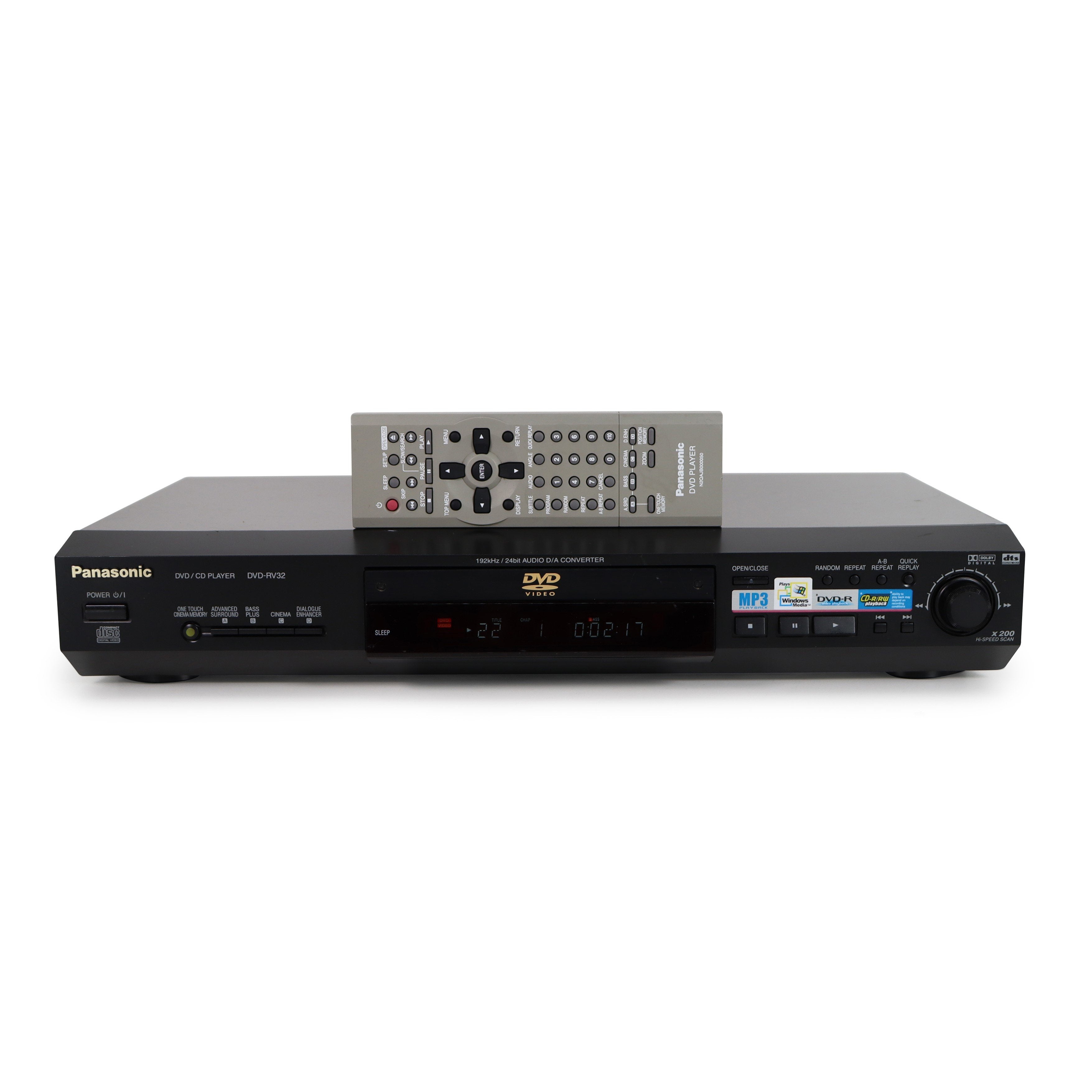 Panasonic DVD-RV32 DVD/CD Player