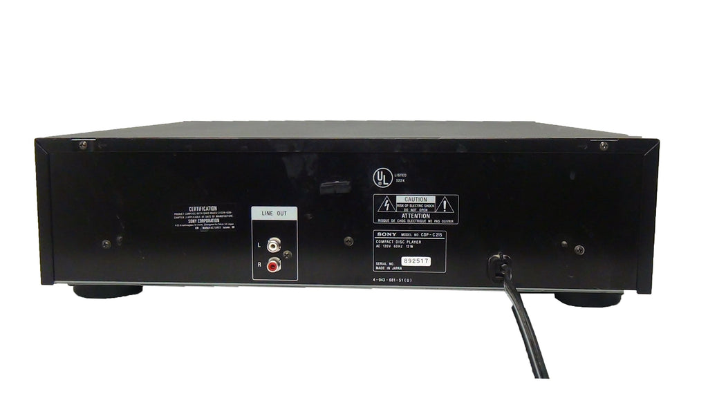 Sony CDPC215 5 Disc CD Player Changer Pulse D/A Converter