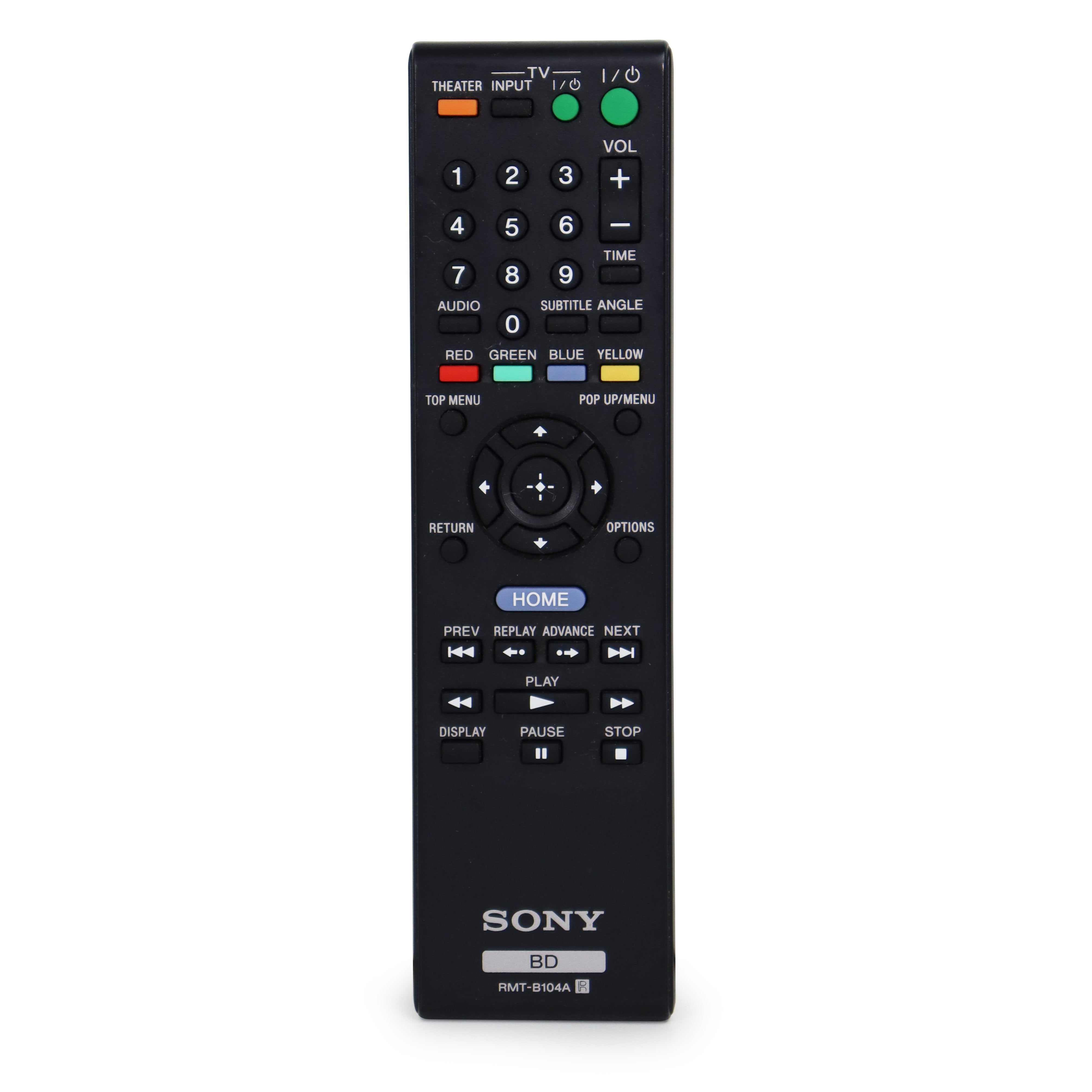 Sony RMT-B104A Remote Control for Blu-Ray Player BDP-N460 and More