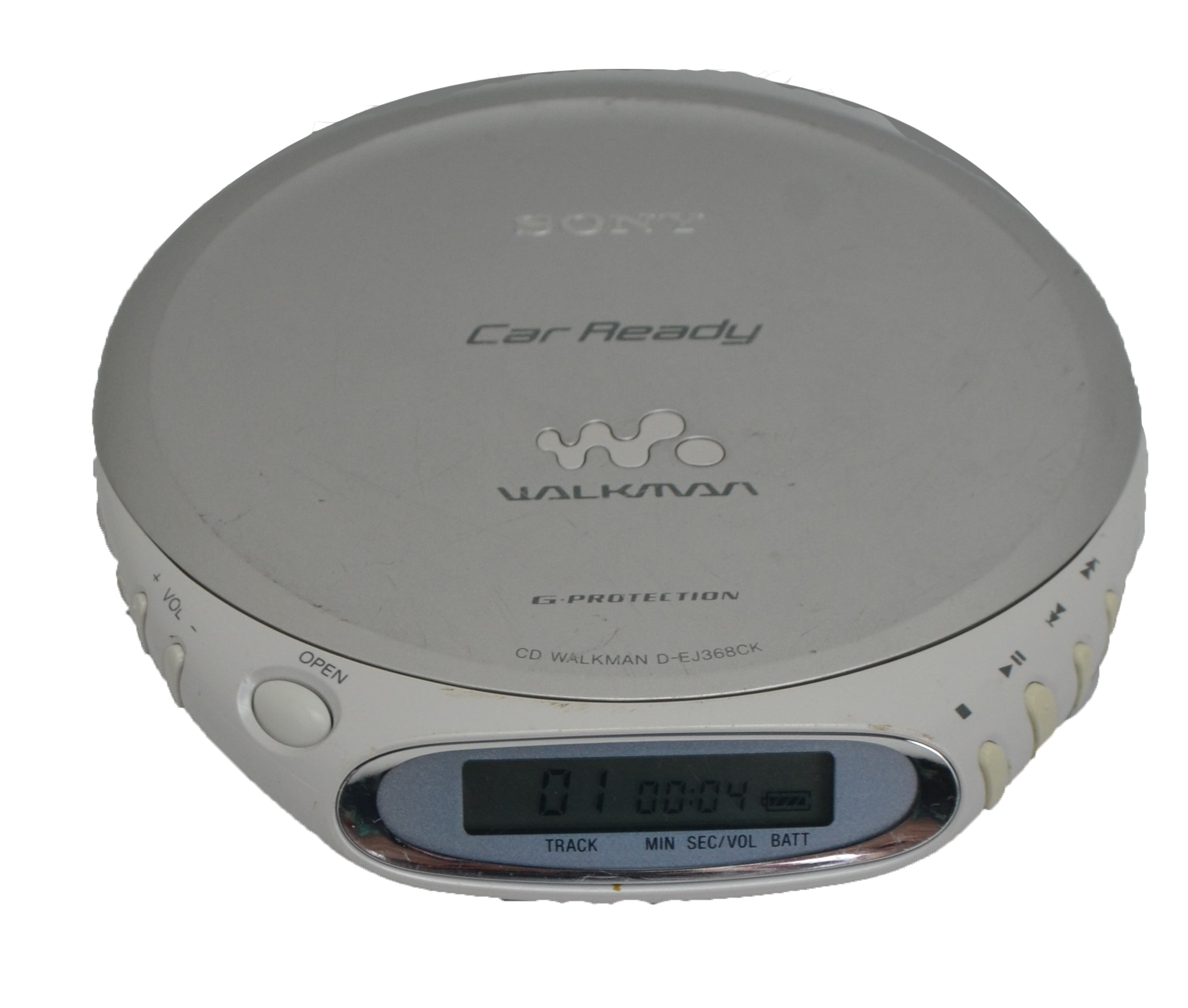 Sony Silver/White Portable CD Walkman Player Car Ready G-Protection  (D-EJ368CK)