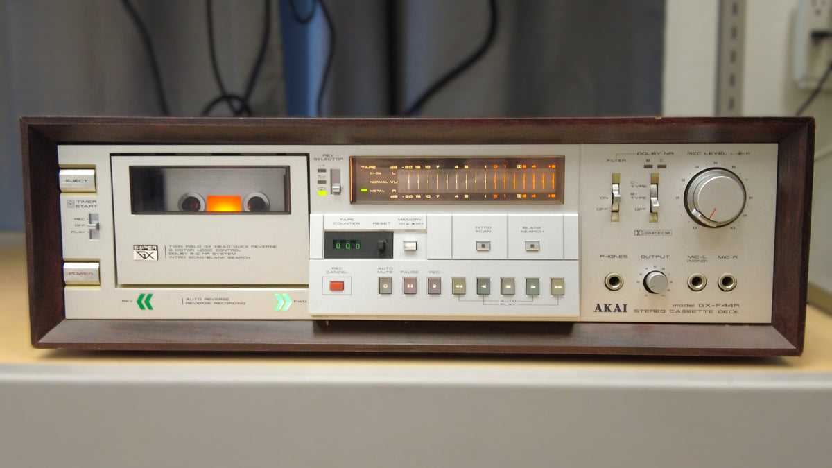 B08 AKAI GX-F44R アカイ カセットデッキ オートリバース Rewind and Play: Rediscovering the Akai GX-F44R Cassette Deck