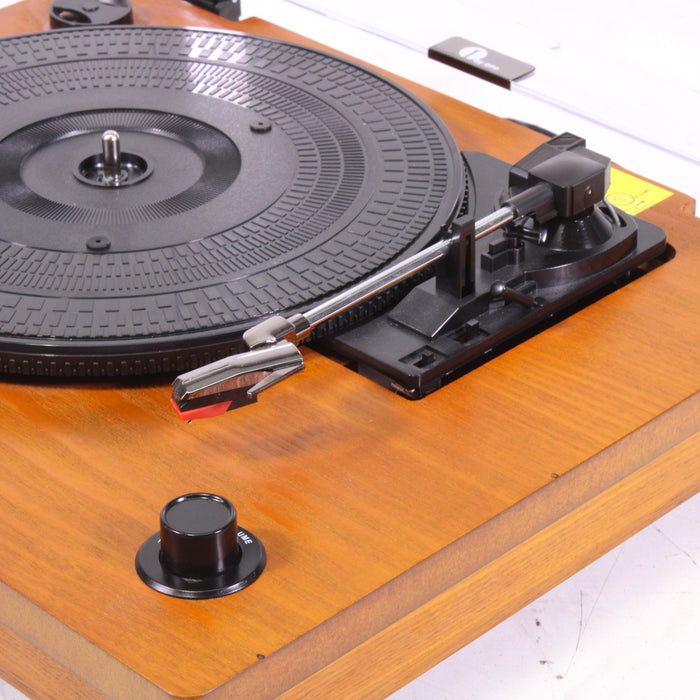 1 BY ONE Classic Wooden Belt-Drive Turntable with Bluetooth-Turntables & Record Players-SpenCertified-vintage-refurbished-electronics