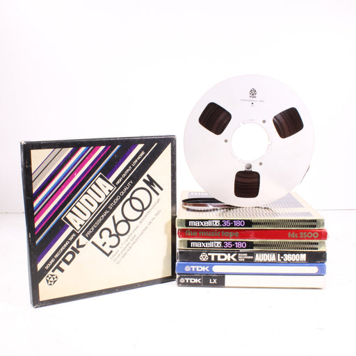 Reel-to-Reel Tape Lot of 7 Mixed Brands (TDK, Maxell, The Music Tape)-Reel-to-Reel Accessories-SpenCertified-vintage-refurbished-electronics