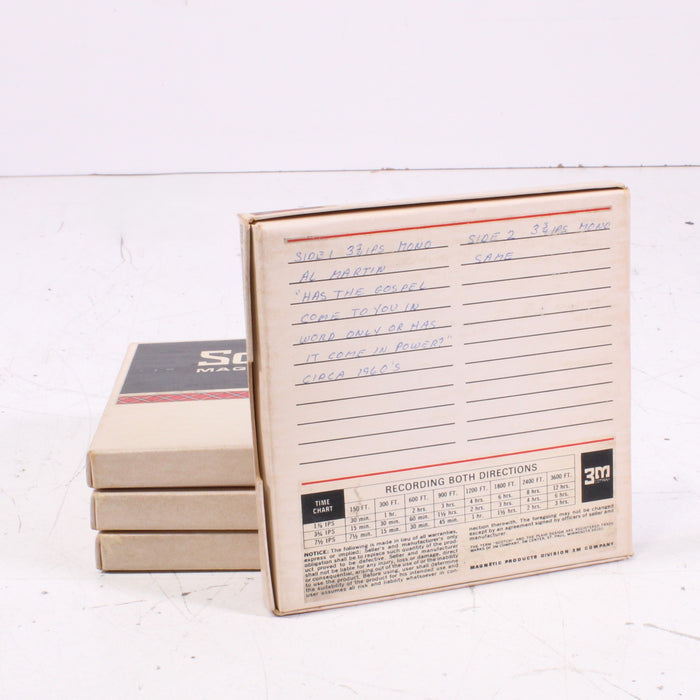 5" Scotch Magnetic Reel-to-Reel Tapes with Original Boxes (Bundle of 4)-Reel-to-Reel Tape-SpenCertified-vintage-refurbished-electronics