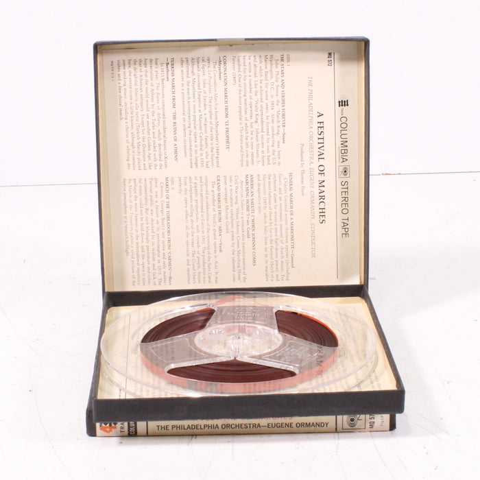 A Festival of Marches The Philadelphia Orchestra / Eugene Ormandy – Reel to Reel Tape 7" 1/4" 7½ IPS Columbia Stereo Tape-Reel-to-Reel Tape-SpenCertified-vintage-refurbished-electronics