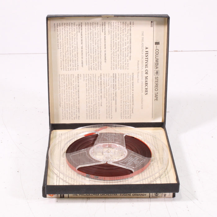 A Festival of Marches The Philadelphia Orchestra / Eugene Ormandy – Reel to Reel Tape 7" 1/4" 7½ IPS Columbia Stereo Tape-Reel-to-Reel Tape-SpenCertified-vintage-refurbished-electronics
