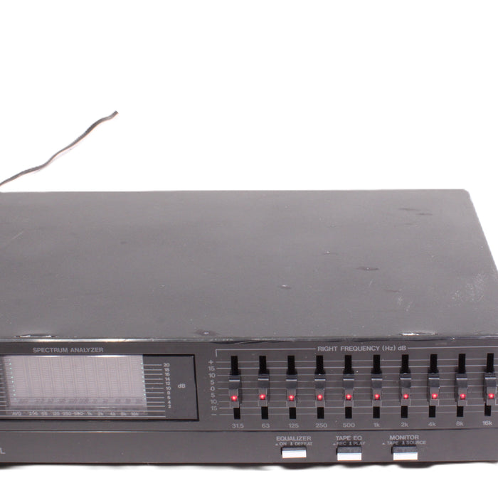 ADC Sound Shaper SS-100SL 10-Band Stereo Graphic Equalizer Spectrum Analyzer-Equalizers-SpenCertified-vintage-refurbished-electronics