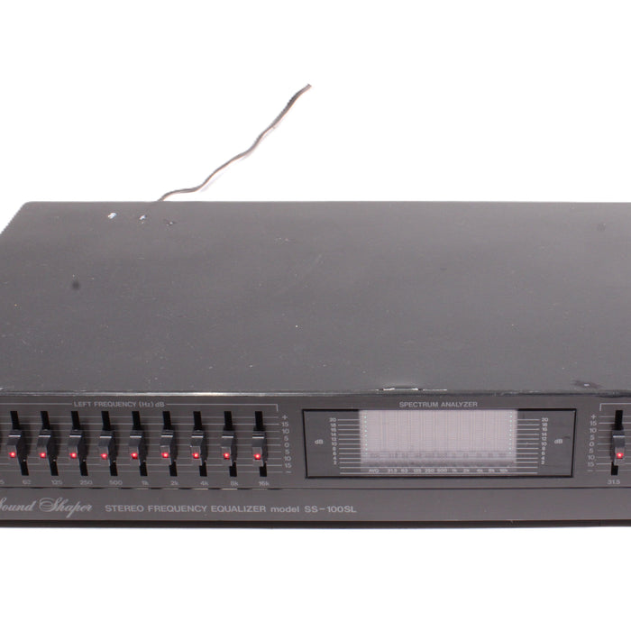 ADC Sound Shaper SS-100SL 10-Band Stereo Graphic Equalizer Spectrum Analyzer-Equalizers-SpenCertified-vintage-refurbished-electronics