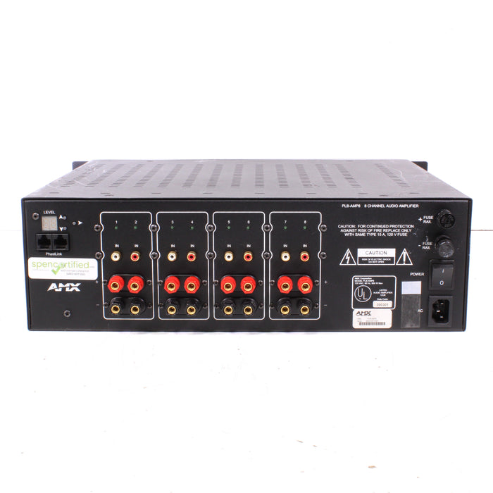 AMX Panja PLB-AMP8 8-Channel Audio Power Amplifier (FUSE HOLDER BROKEN)-Power Amplifiers-SpenCertified-vintage-refurbished-electronics