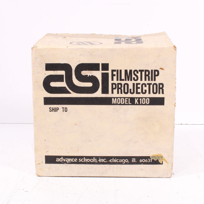 ASI Model 330-A Filmstrip Classroom Projector 35mm Vintage w/ Original Box-Projectors-SpenCertified-vintage-refurbished-electronics