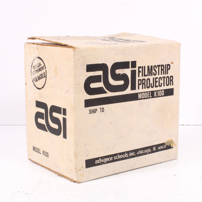 ASI Model 330-A Filmstrip Classroom Projector 35mm Vintage w/ Original Box-Projectors-SpenCertified-vintage-refurbished-electronics