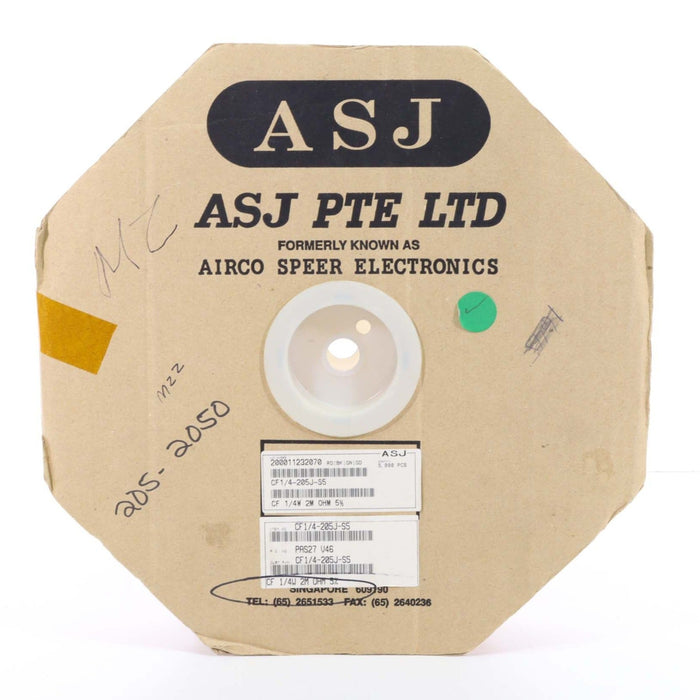 ASJ Speer Electronics CF1/4-205J-S5 Carbon Film Leaded Resistor 5% 1/4W 2M Ohms-Circuit Board Accessories-SpenCertified-vintage-refurbished-electronics