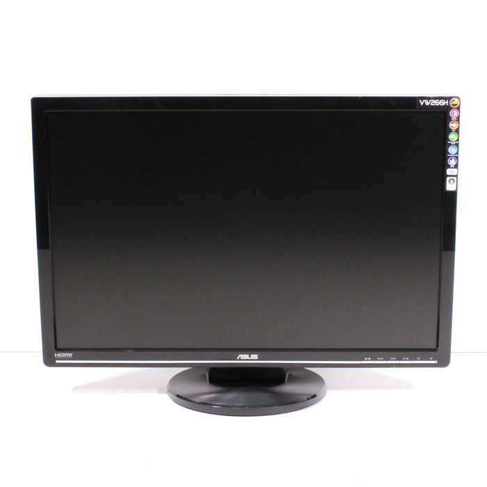 ASUS VW266H 25.5" HDMI Widescreen LCD Monitor 1000:1 Built-In Speakers (2010)-Computer Monitors-SpenCertified-vintage-refurbished-electronics