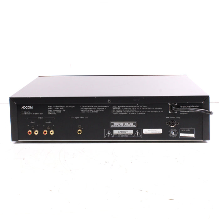 Adcom GCD-600 5-Disc CD Compact Disc Changer Black (1992)-CD Players & Recorders-SpenCertified-vintage-refurbished-electronics