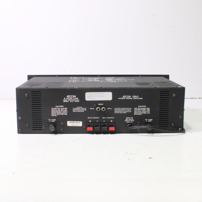 Adcom GFA-2 Power Amplifier High-Current Stereo 100WPC Rack Mount-Power Amplifiers-SpenCertified-vintage-refurbished-electronics