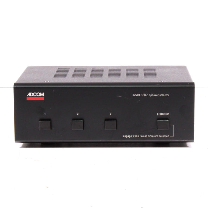 Adcom GFS-3 Three Speaker Selector Switcher (1989)-Speaker Selector-SpenCertified-vintage-refurbished-electronics