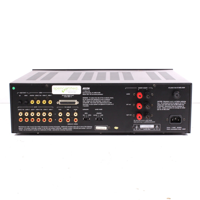 Adcom GSA-700 Surround Sound Processor Amplifier (NO REMOTE)-Audio Amplifiers-SpenCertified-vintage-refurbished-electronics