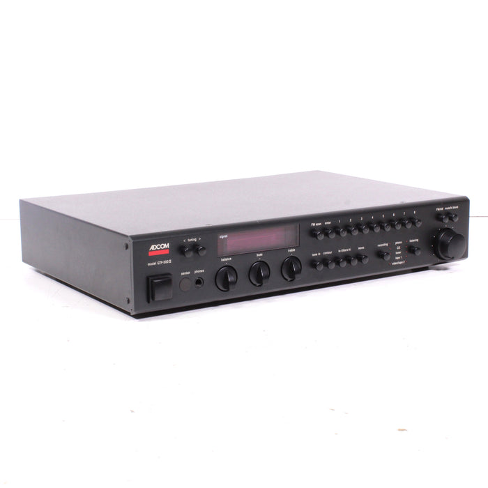 Adcom GTP-500II 2-Channel Preamp Processor Amplifier (1988-1993) (NO REMOTE)-Preamps-SpenCertified-vintage-refurbished-electronics
