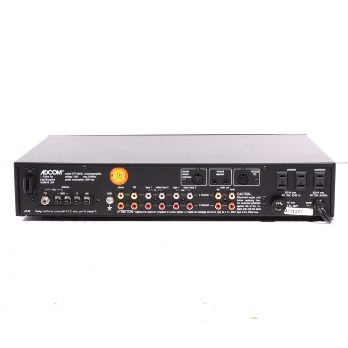Adcom GTP-500II 2-Channel Preamp Processor Amplifier (1988-1993) (NO REMOTE)-Preamps-SpenCertified-vintage-refurbished-electronics