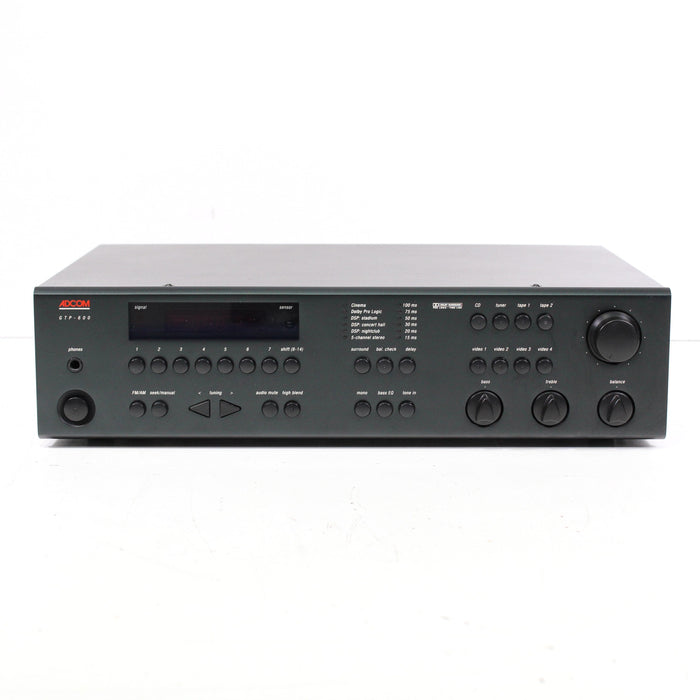 Adcom GTP-600 Surround Sound Tuner Preamplifier Preamp with Remote (1995)-Preamps-SpenCertified-vintage-refurbished-electronics