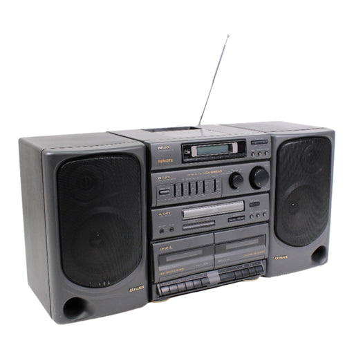 Aiwa CA-DW550U Carry Component System AM FM Radio Cassette CD Boombox (AS IS) (1994)-Boomboxes-SpenCertified-vintage-refurbished-electronics