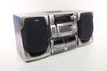 Aiwa CA-DW935M CD Carry Component System Dual Cassette Player Recorder AM/FM Radio Boombox (cd will not open)
