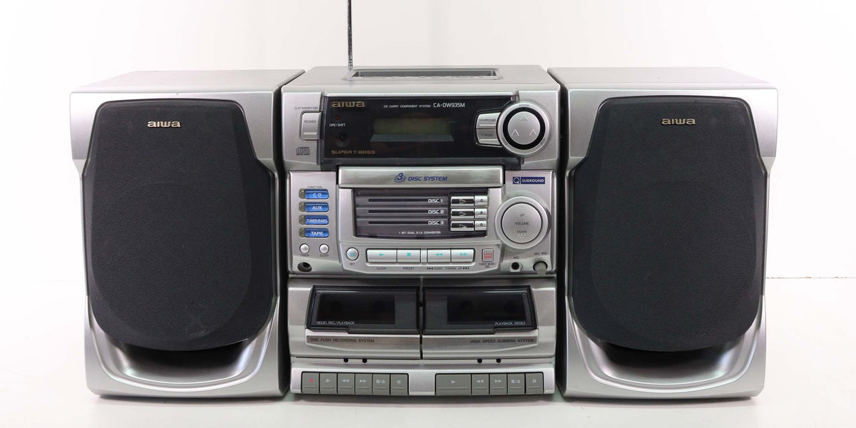 Aiwa CA-DW935M CD Carry Component System Dual Cassette Player