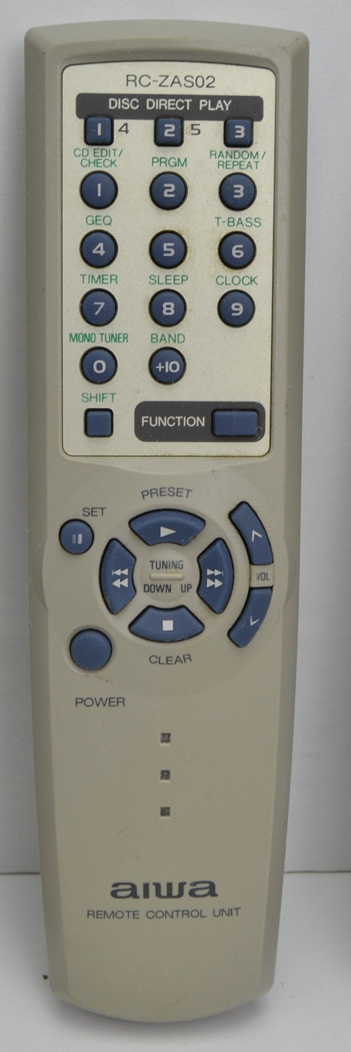 Aiwa RC-ZAS02 Audio System Remote Control-Remote-SpenCertified-refurbished-vintage-electonics