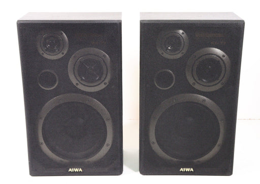 Aiwa SX-77U 3-Way Bookshelf Speaker System Pair-Speakers-SpenCertified-vintage-refurbished-electronics