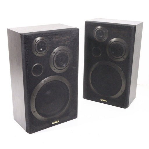 Aiwa SX-77U 3-Way Bookshelf Speaker System Pair-Speakers-SpenCertified-vintage-refurbished-electronics