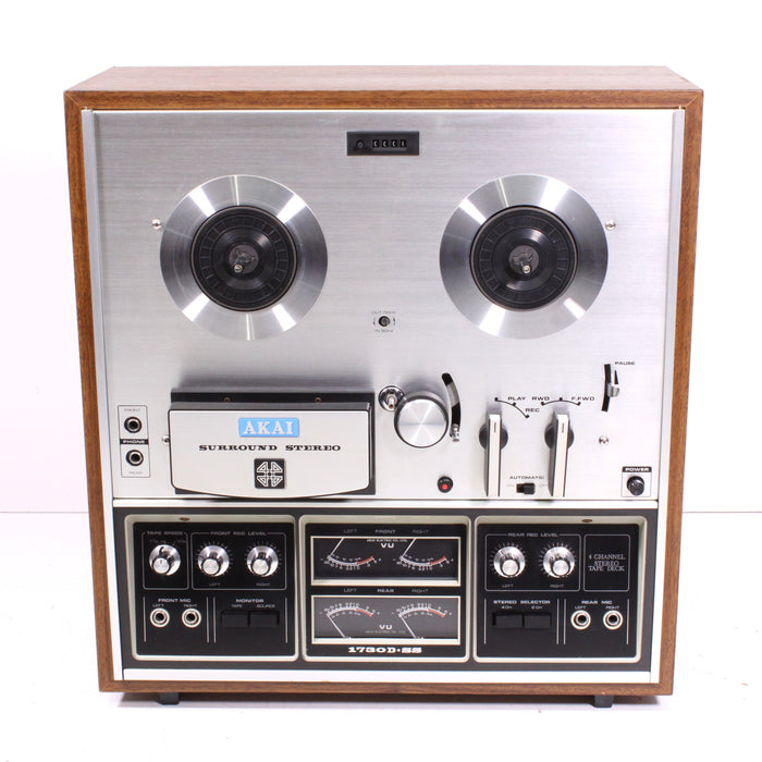 Akai 1730D-SS Discrete 4-Channel Reel-to-Reel Tape Deck (1973-76)-Reel-to-Reel Tape Players & Recorders-SpenCertified-vintage-refurbished-electronics