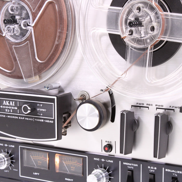 Akai 4000DS MkII Reel to Reel Tape Recorder 3-Head Auto Reverse GX Heads-Reel-to-Reel Tape Players & Recorders-SpenCertified-vintage-refurbished-electronics