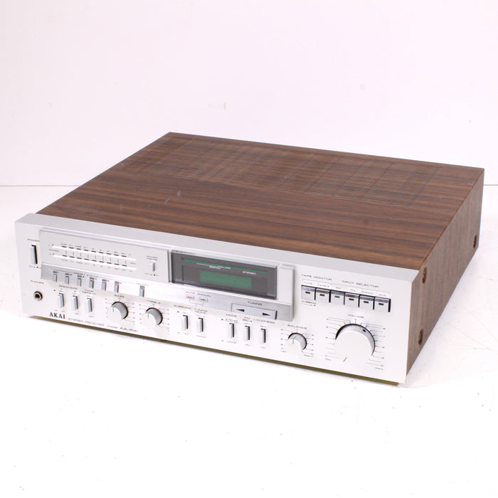 Akai AA-R41 Vintage AM FM Stereo Receiver Silver Face Wood Case (1981)-Audio & Video Receivers-SpenCertified-vintage-refurbished-electronics