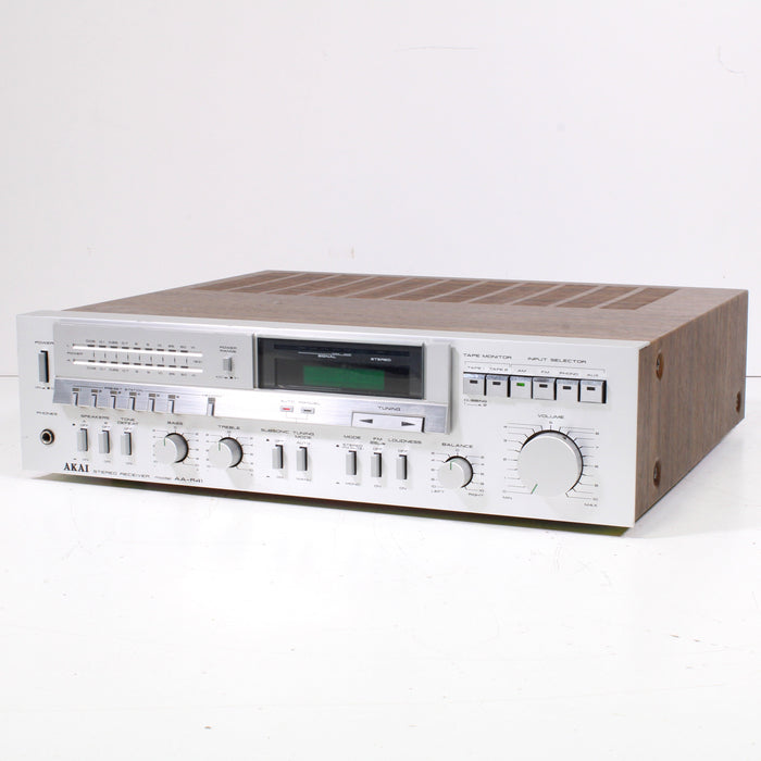 Akai AA-R41 Vintage AM FM Stereo Receiver Silver Face Wood Case (1981)-Audio & Video Receivers-SpenCertified-vintage-refurbished-electronics