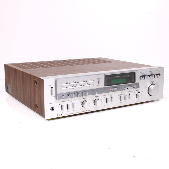 Akai AA-R41 Vintage AM FM Stereo Receiver Silver Face Wood Case (1981)-Audio & Video Receivers-SpenCertified-vintage-refurbished-electronics