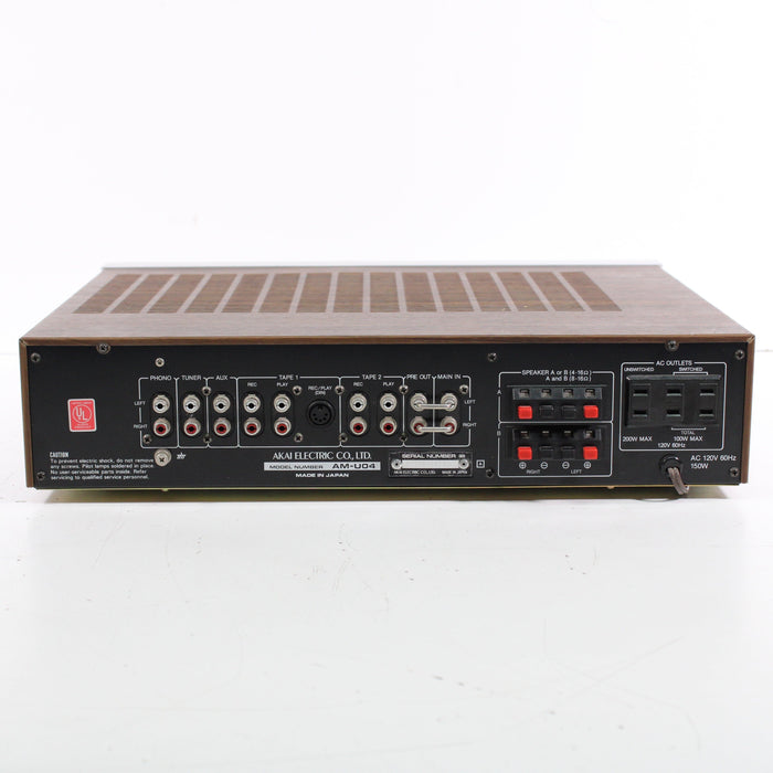 Akai AM-U04 DC Stereo Integrated Amplifier (1980)-Integrated Amplifiers-SpenCertified-vintage-refurbished-electronics